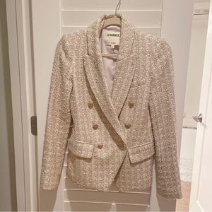 L’Agence Kenzie Tweed Blazer Jacket